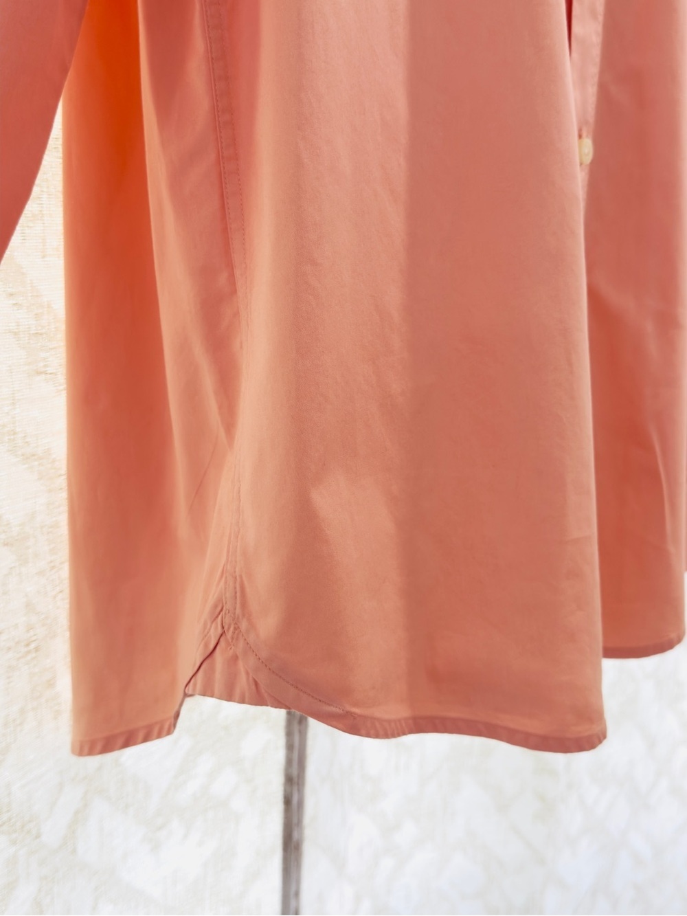 Armani Exchange A/X Coral Peach Button Down Dress Shirt Regular Fit Size L - Picture 9 of 13